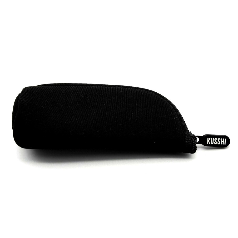KUSSHI Travel Makeup Bag Black Cosmetic Pouch Toiletry Organizer Case